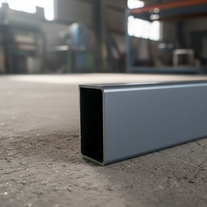 pulverbeschichtetes Aluminium liegt auf Boden
